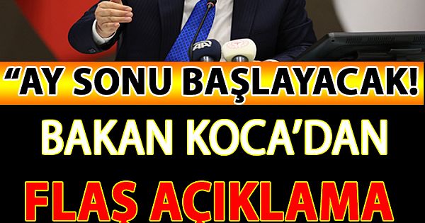 SON DAK?KA: Bakan Koca'dan FLA? AIKLAMA ?imdi Geldi!