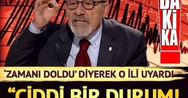 Naci Görür 'zamanı doldu' diyerek o ili uyardı! 