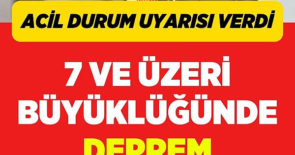 Naci Görür'den 7 büyüklüğünde deprem uyarısı