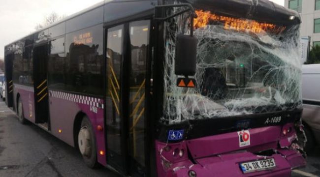 ?stanbul Zeytinburnun da 2 ÖHO Otobüsü Çarp??t? Feci Olayda 15 Yaral? Var
