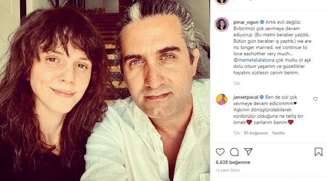 Oyuncu Memet Ali Alabora ile P?nar Ö?ün O Nedenle Yollar?n? Ay?rd?